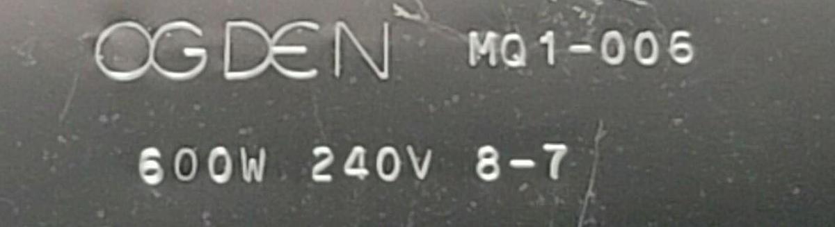 Used LOT OF 4 NEW OGDEN M01-006 HEAT ELEMENTS M-1006, 600W, 240V