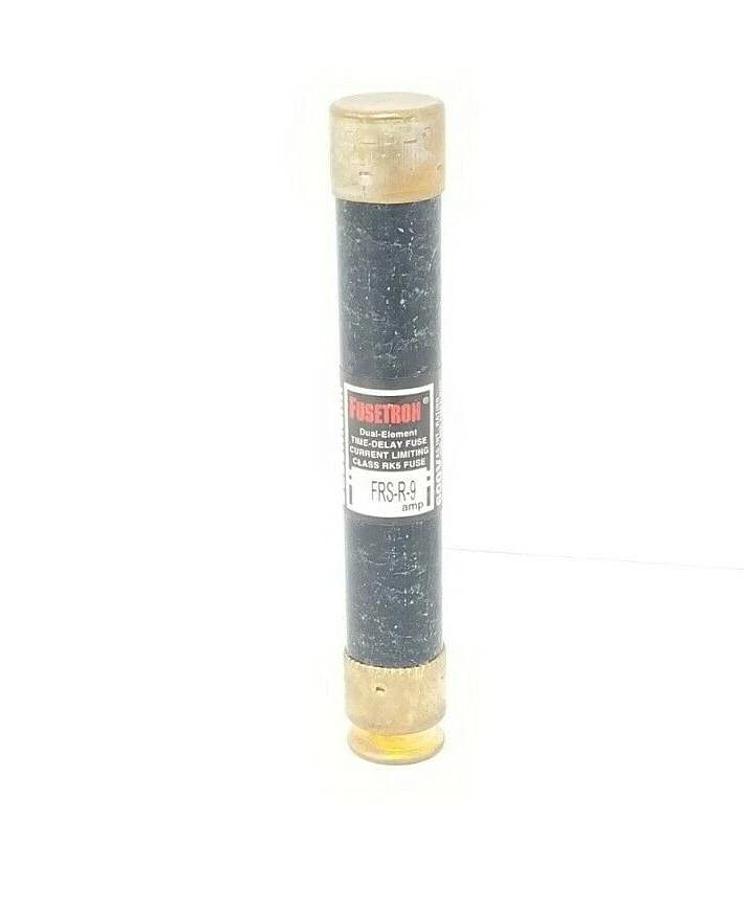 Used COOPER BUSSMANN FRS-R-9 FUSETRON FUSES FRSR9 DUEL-ELEMENT