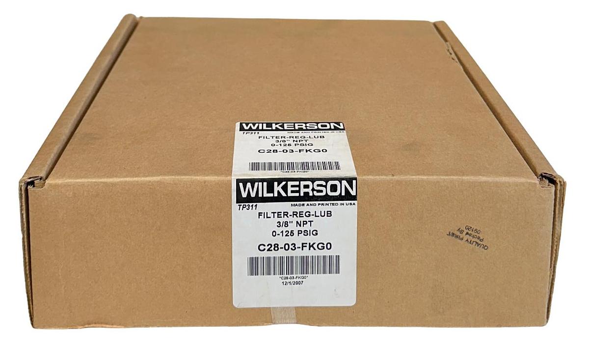 SEALED WILKERSON C28-03-FKG0 / C2803FKG0 FILTER-REG-LUB ASSY 3/8'' TP311 NSFP