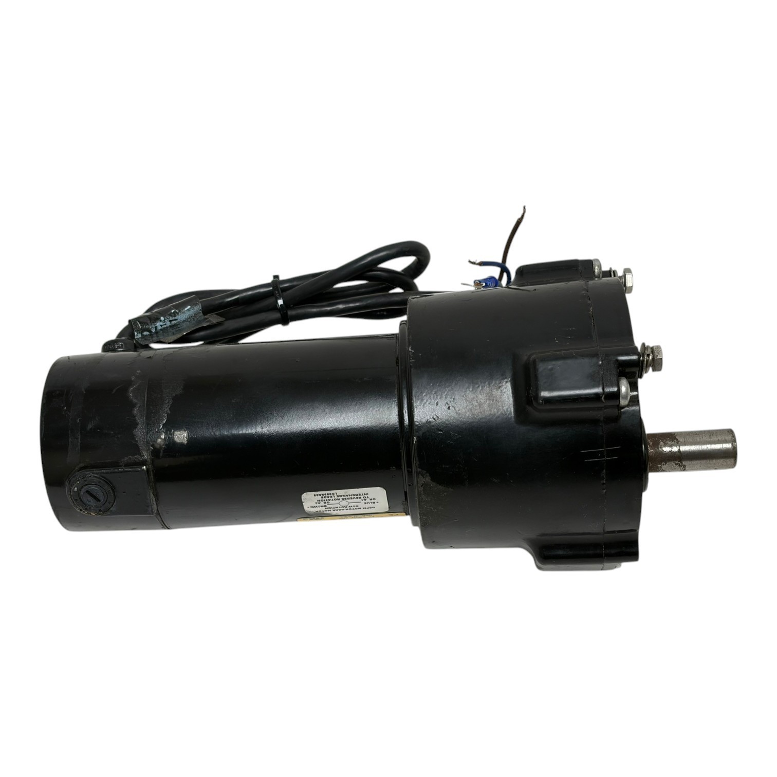 Used Baldor GPP7460 1/4HP Parallel Shaft 90VDC Gearmotor 50 RPM Torque 250 Lb-In