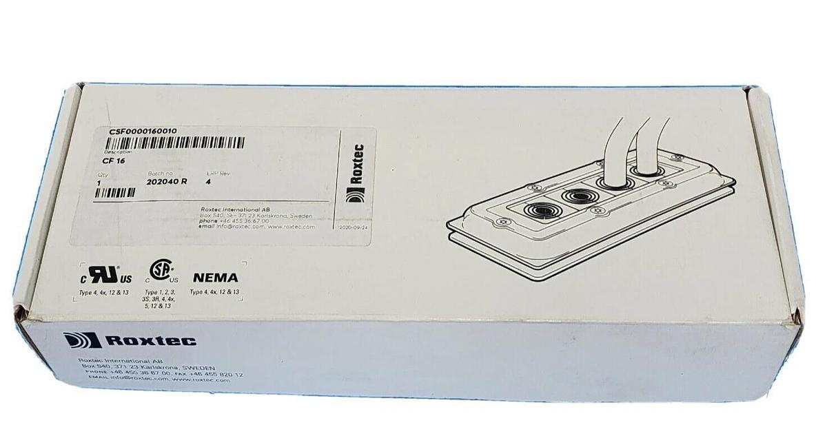 Used NIB ROXTEC CSF0000160010 CABLE FRAME CF16