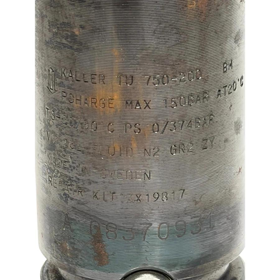 Kaller TU 750-200 Heavy Duty Nitrogen Gas Spring 150 Bar 200mm - New Surplus