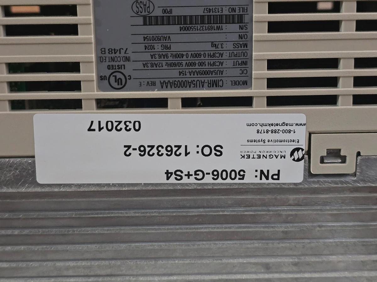 Used Magnetek 5006-G+S4 | CIMR-AU5A0009AAA IMPULSE G+ Series 4 Drive VFD 575V 5HP NEW