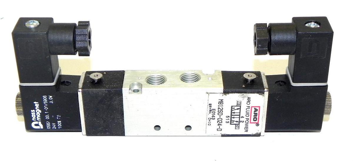Used INGERSOLL RAND M812SD-024-D SOLENOID VALVE M812SD024D