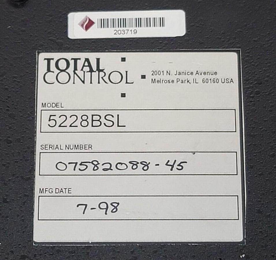 Used TOTAL CONTROLS 5228BSL NUMERIC DISPLAY