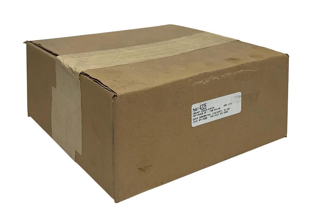 Used EXAIR CORP MODEL 4225 CABINET COOLER SYSTEM CONTINUOUS OP 1700 BTU/HR OEM NSFS