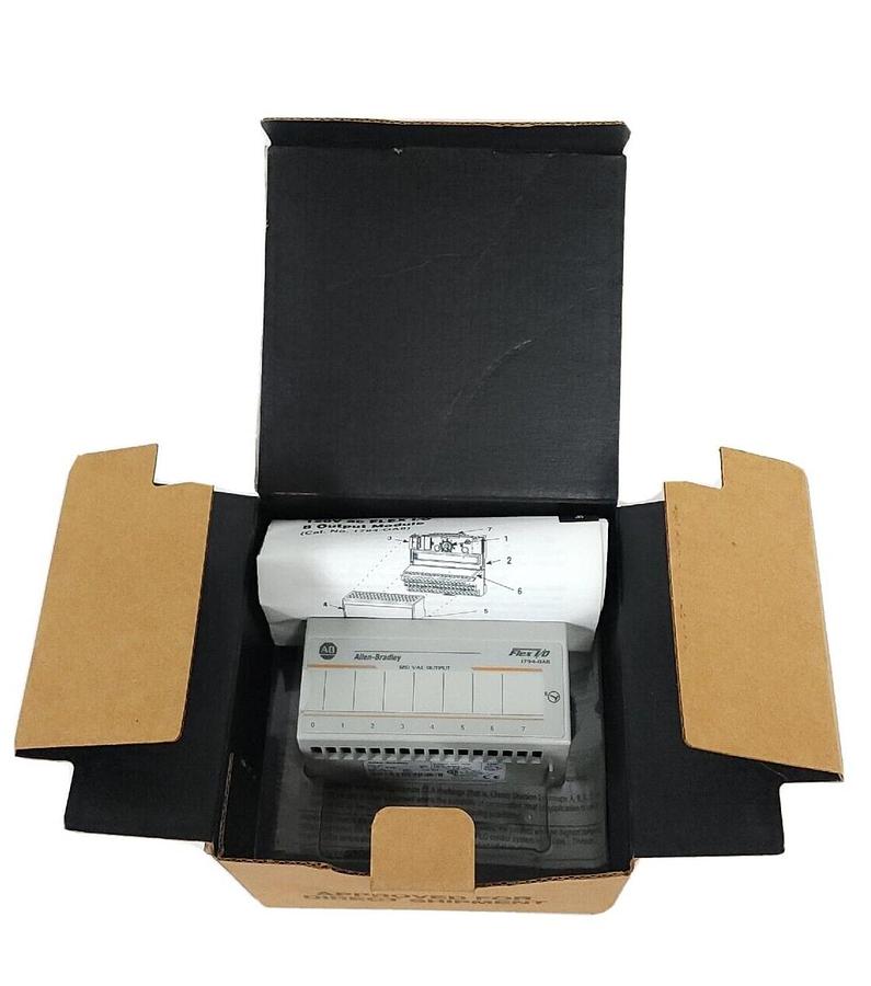 Used NIB ALLEN BRADLEY 1794-OA8 SER. B OUTPUT MODULE CAT. REV. F01 REV. B01