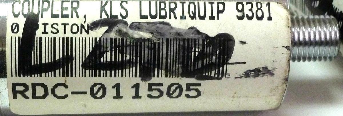 Used LOT OF 2 LUBRIQUIP 9381 KLS COUPLER PISTON 93810 NEW