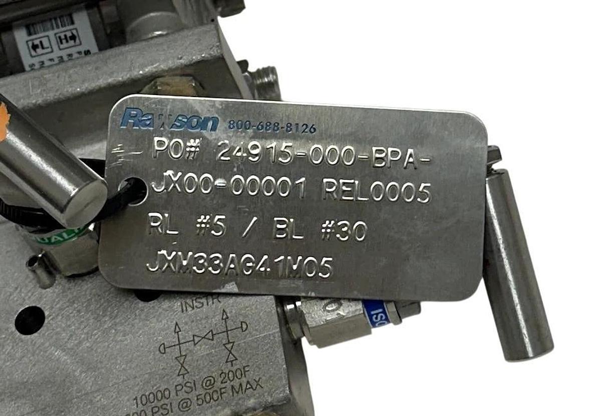 Used SMAR LD301 HART SMART PRESSURE TRANSMITTER 1/2'' W/ LONE STAR MANIFOLD ASSY USNP
