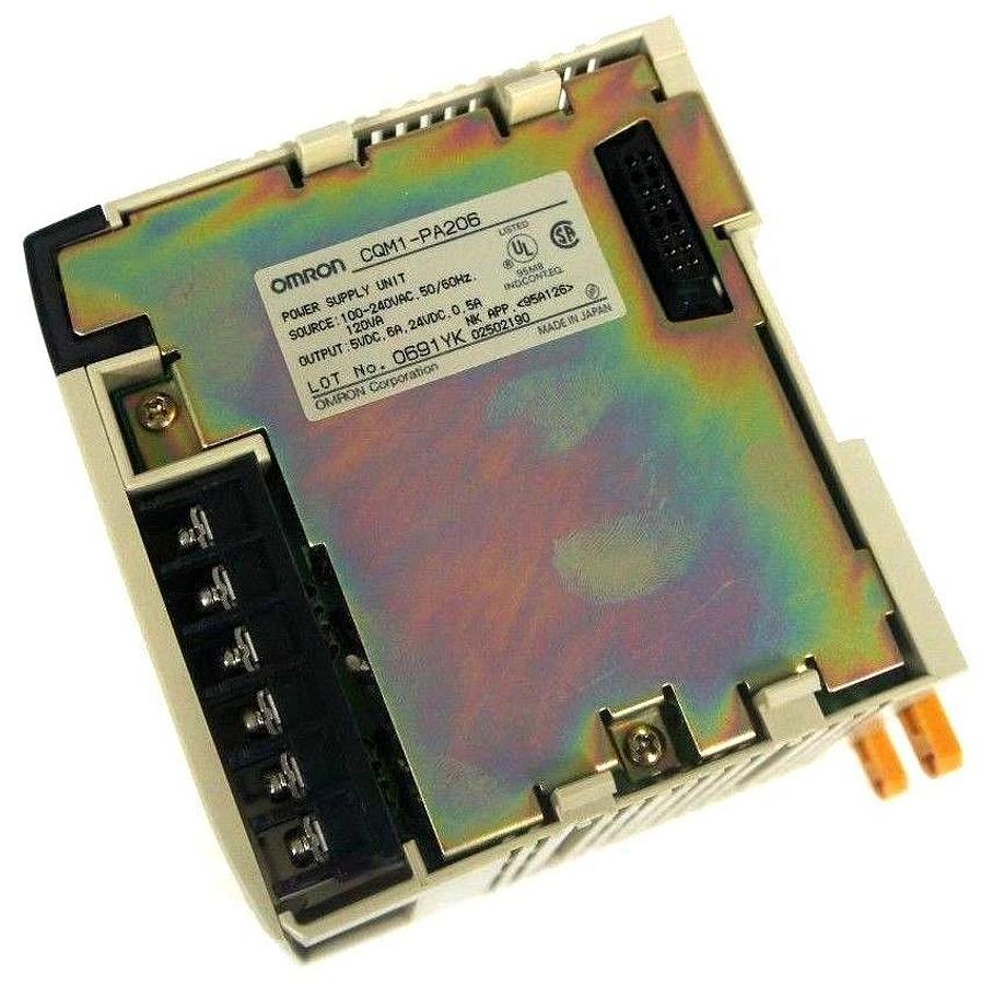 Used OMRON CQM1-PA206 POWER SUPPLY MODULE 100-240VDC 50/60HZ 120VA CQM1PA206