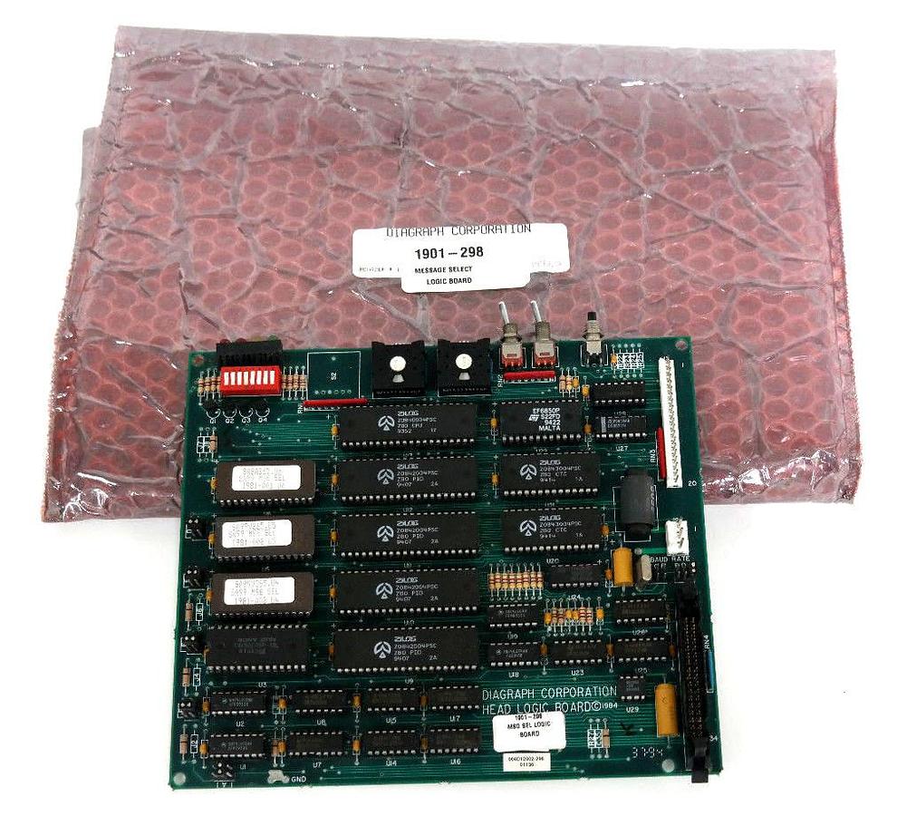 Used DIAGRAPH 1901-298 MESSAGE SELECT LOGIC BOARD 1901298
