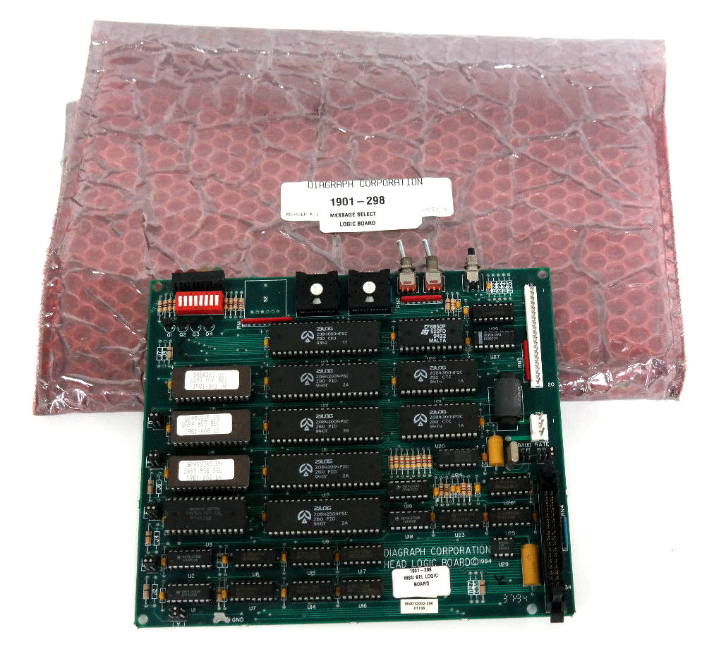 Used DIAGRAPH 1901-298 MESSAGE SELECT LOGIC BOARD 1901298