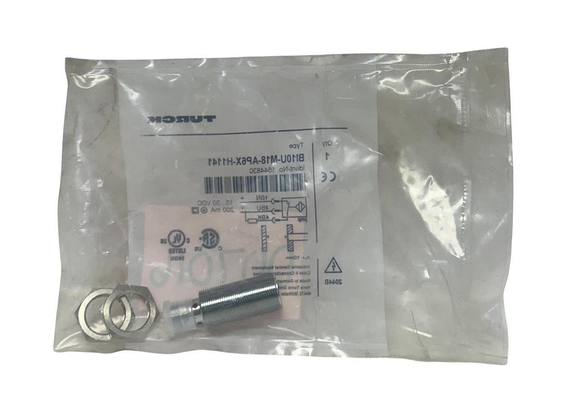 Used TURCK BI10U-M18-AP6X-H1141 / 1644830 UPROX INDUCTIVE SENSOR 10-30VDC 200mA NSFS