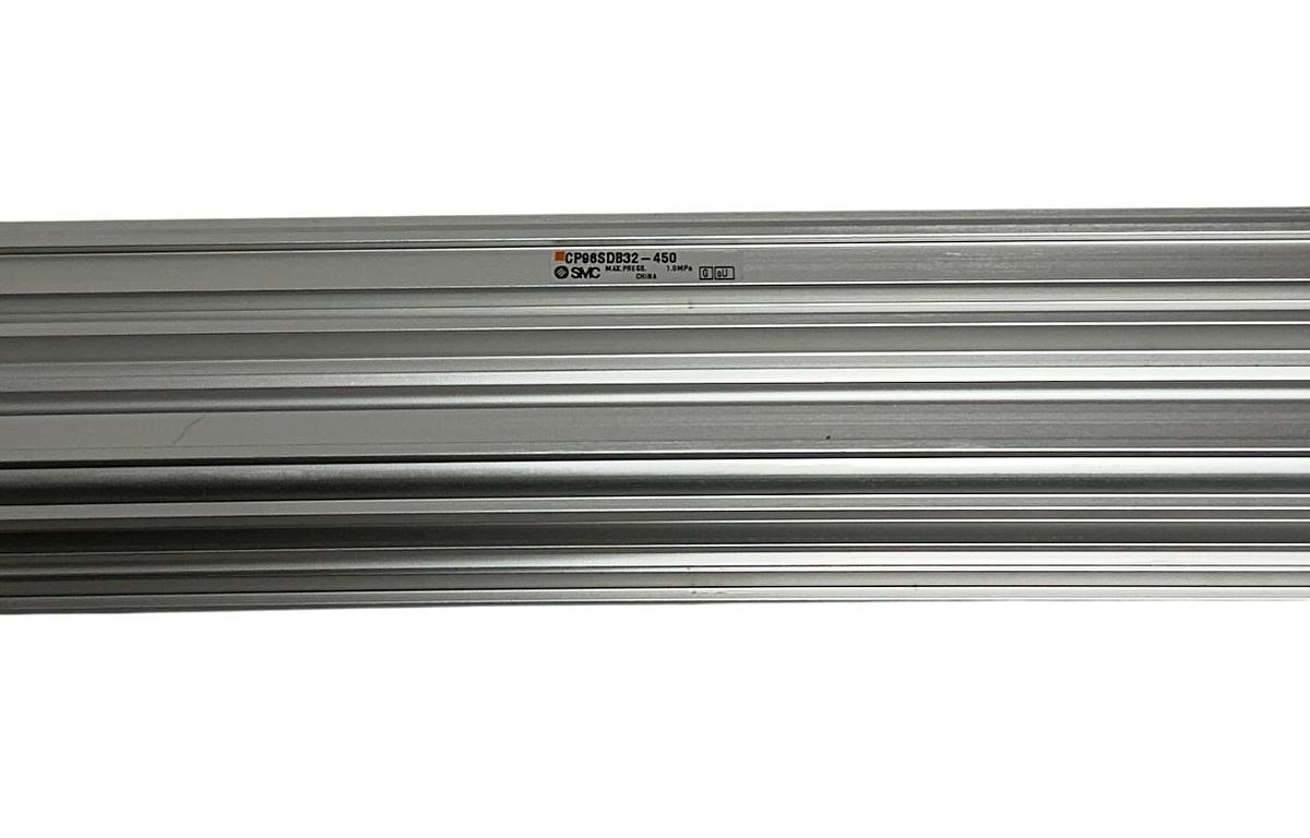 Used SMC CP96SDB32-450 / CP96SDB32450 PNEUMATIC CYLINDER TIE-ROD PROFILE ISO NSNP