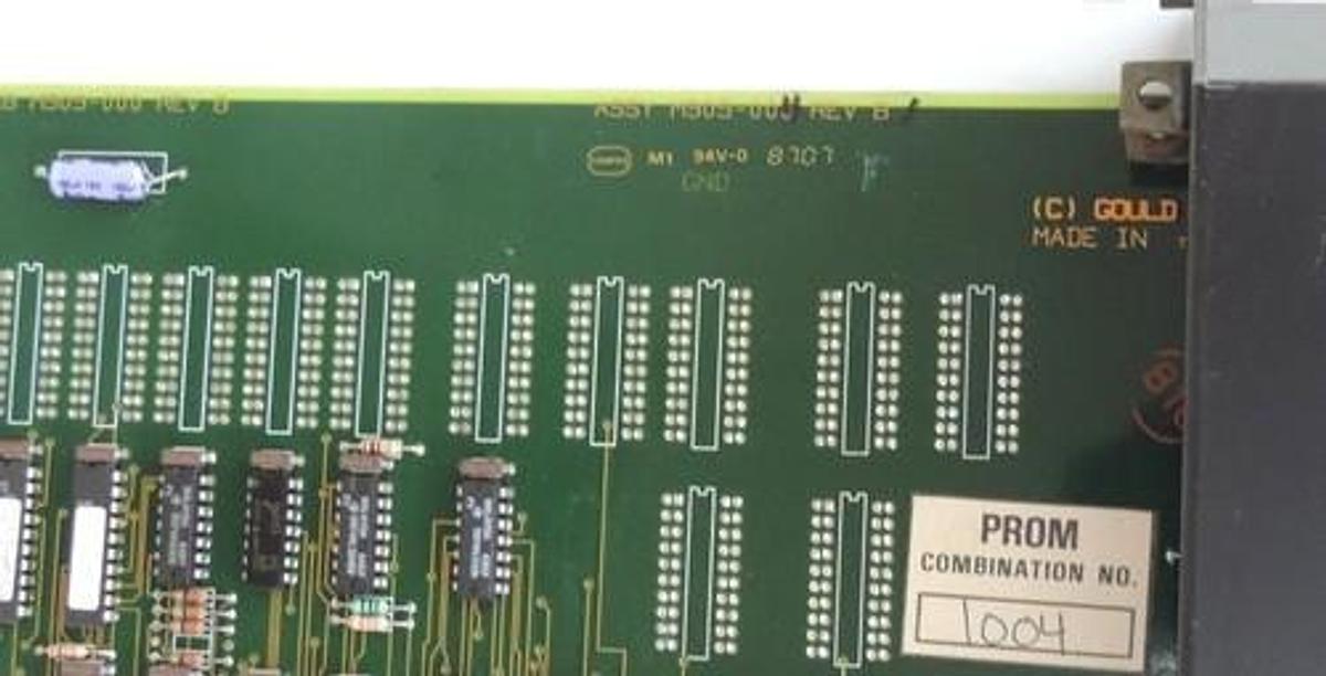 Used GOULD MODICON ASSY M909-004 MEMORY MODULE PCB M909-000 REV. B