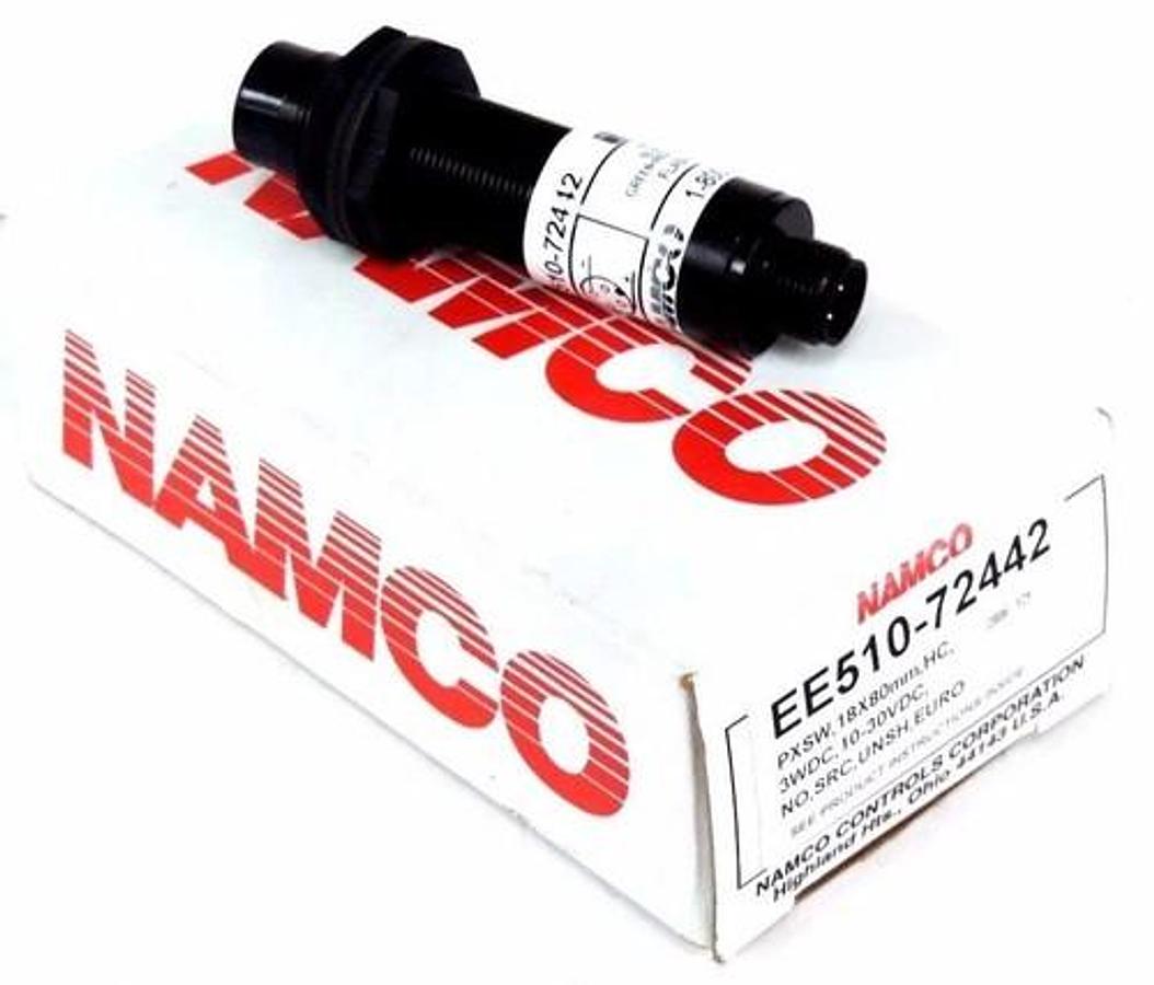 Used NIB NAMCO EE510-72442 PROXIMITY SWITCH 18MM PXSW,18X80MM,HC EE51072442