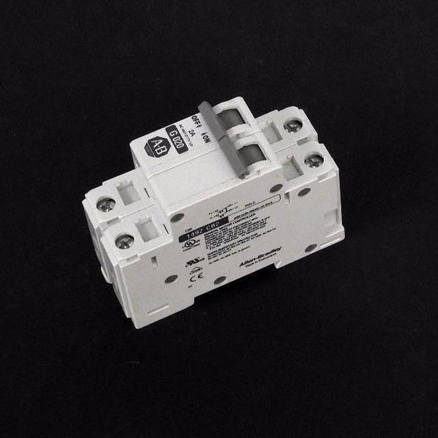Used ALLEN BRADLEY 1492-CB2 CIRCUIT BREAKER 1492-CB-2-G-020, 2A, SER. C
