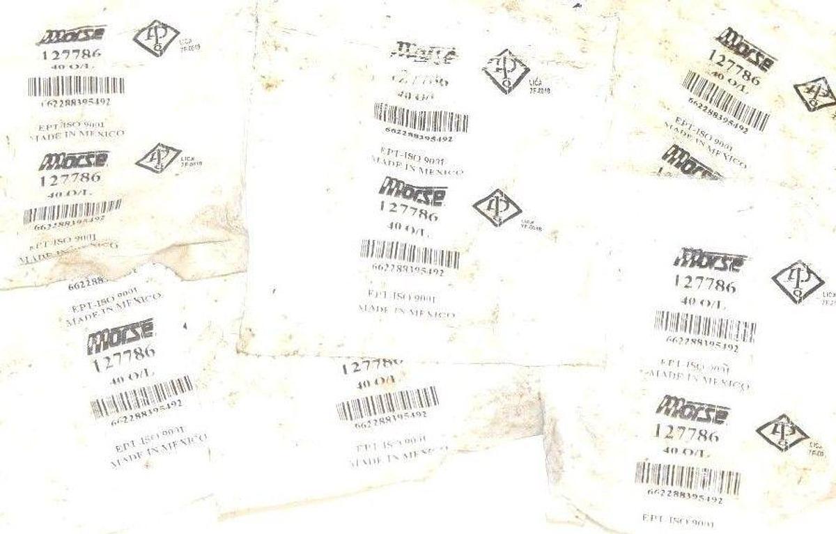 Used LOT OF 9 NEW MORSE 127786 RIVETED ROLLER CHAIN LINKS, 40 O/L, 40OL
