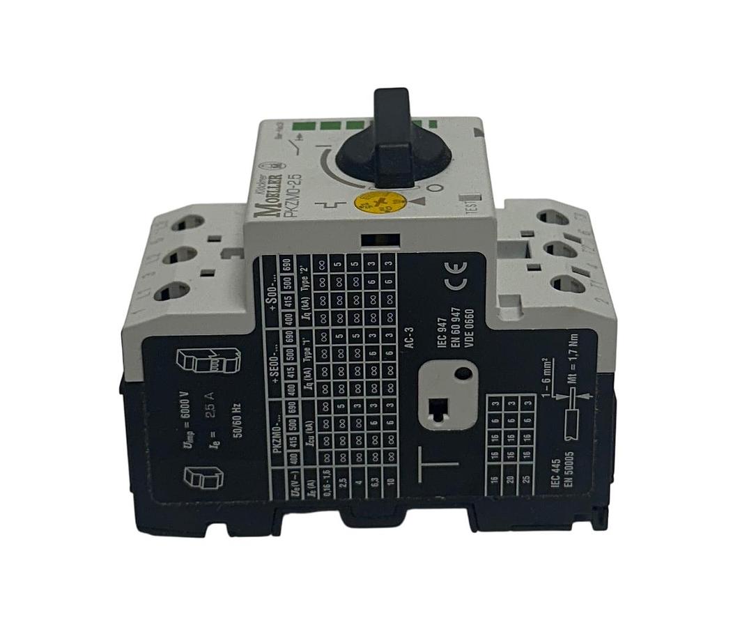 Used KLOCKNER MOELLER PKZM0-2,5 / PKZM025 MOTOR PROTECTIVE SWITCH 1.6-2.5A NSMP