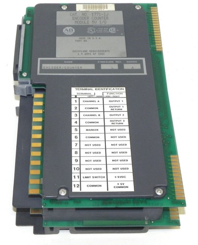 Used ALLEN BRADLEY 1771-IJ ENCODER COUNTER MODULE 5V I/O 1771IJ