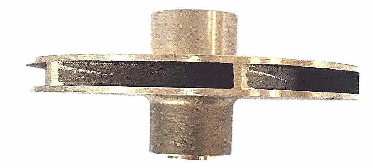 NEW GOULDS PUMP 444R227 VANE IMPELLER 9P1 47717-0431-7.375" BRASS