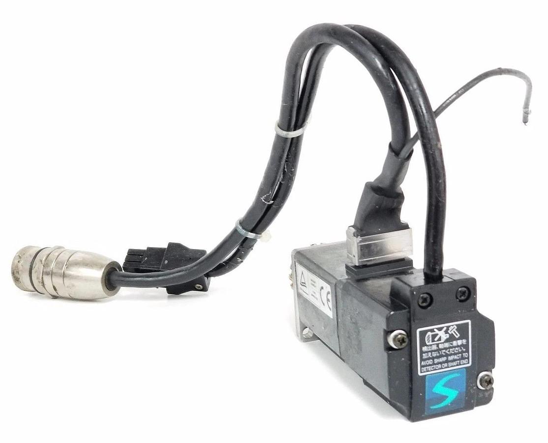 Used MITSUBISHI HC-MFS13-S13 AC SERVO MOTOR 3AC, 105V, 0.9A, 100W HCMFS13S13