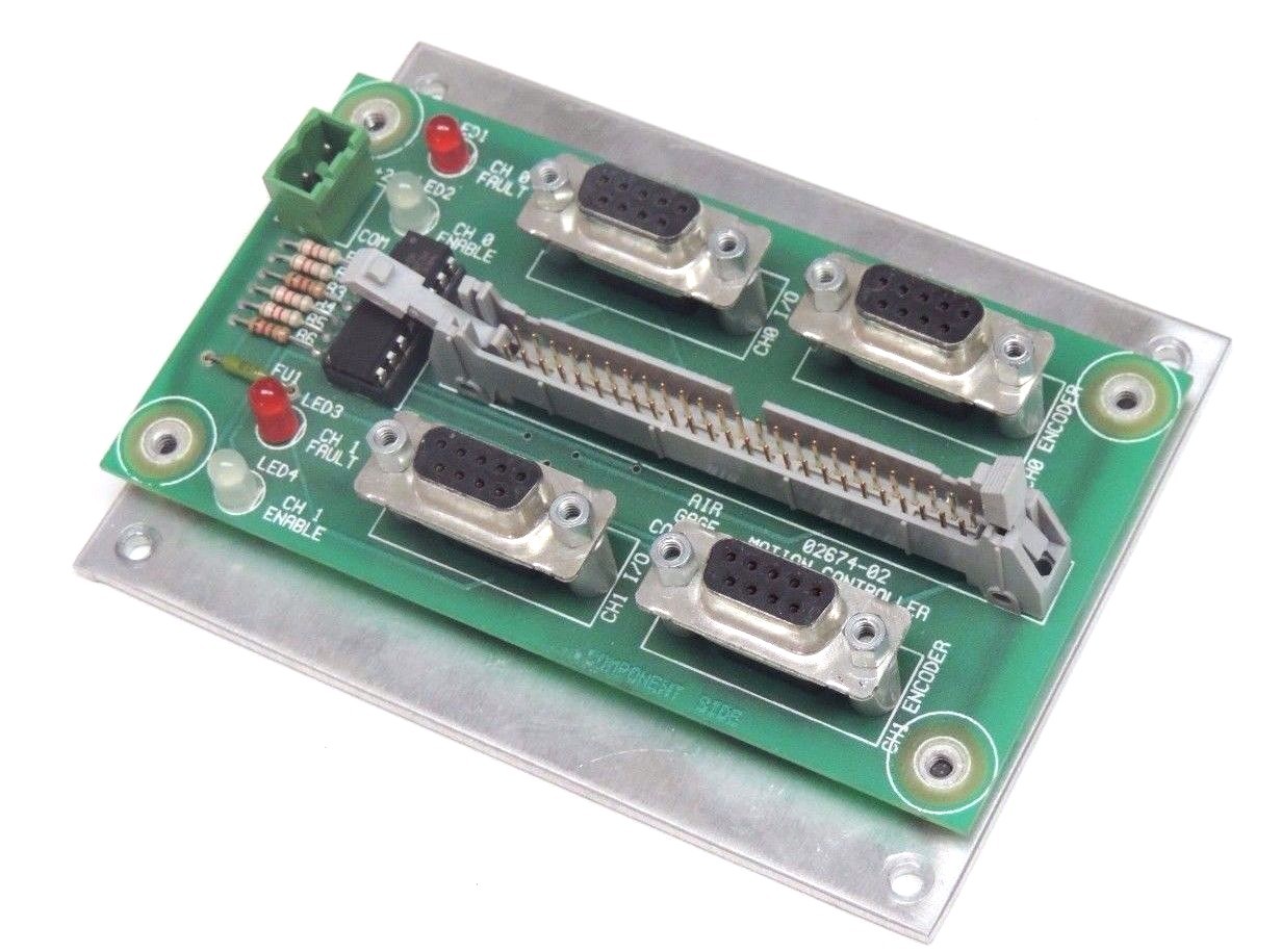 Used AIR GAGE COMPANY 02674-02 MOTION CONTROLLER INTERFACE CARD 0267402