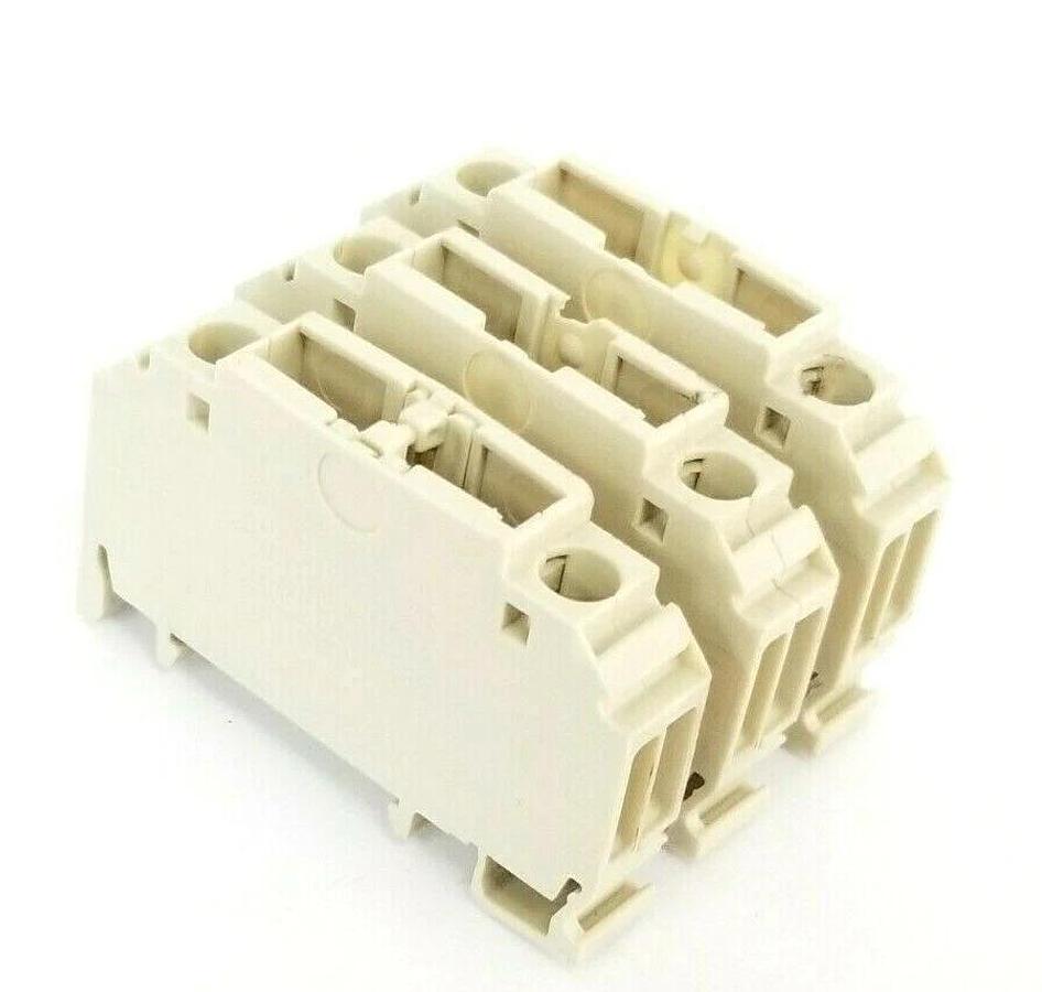 Used LOT OF 3 SIEMENS 8WA1-011-1SF12 TERMINAL BLOCKS 1.5mm2 6,3A IEC 800V 18-14AWG