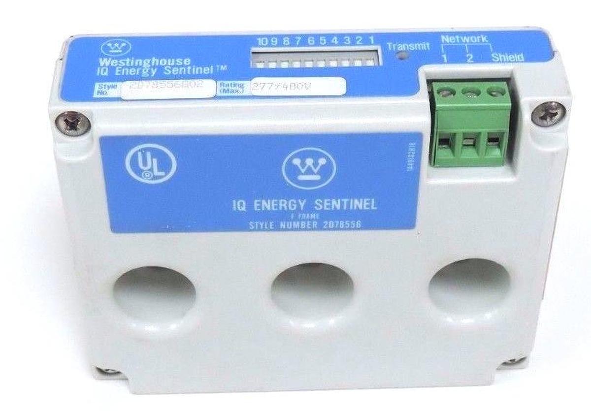 Used WESTINGHOUSE 2D78556G02 IQ ENERGY SENTINEL STYLE NO. 2D78556, 277/480V