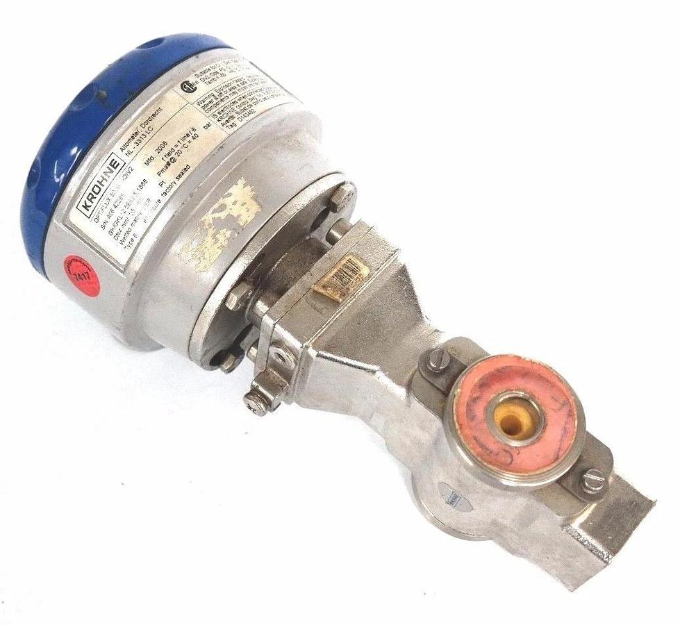 Used KROHNE OPTIFLUX 5000 -DIV2 WAFER STYLE ELECTROMAGNETIC FLOWMETER 5000DIV2
