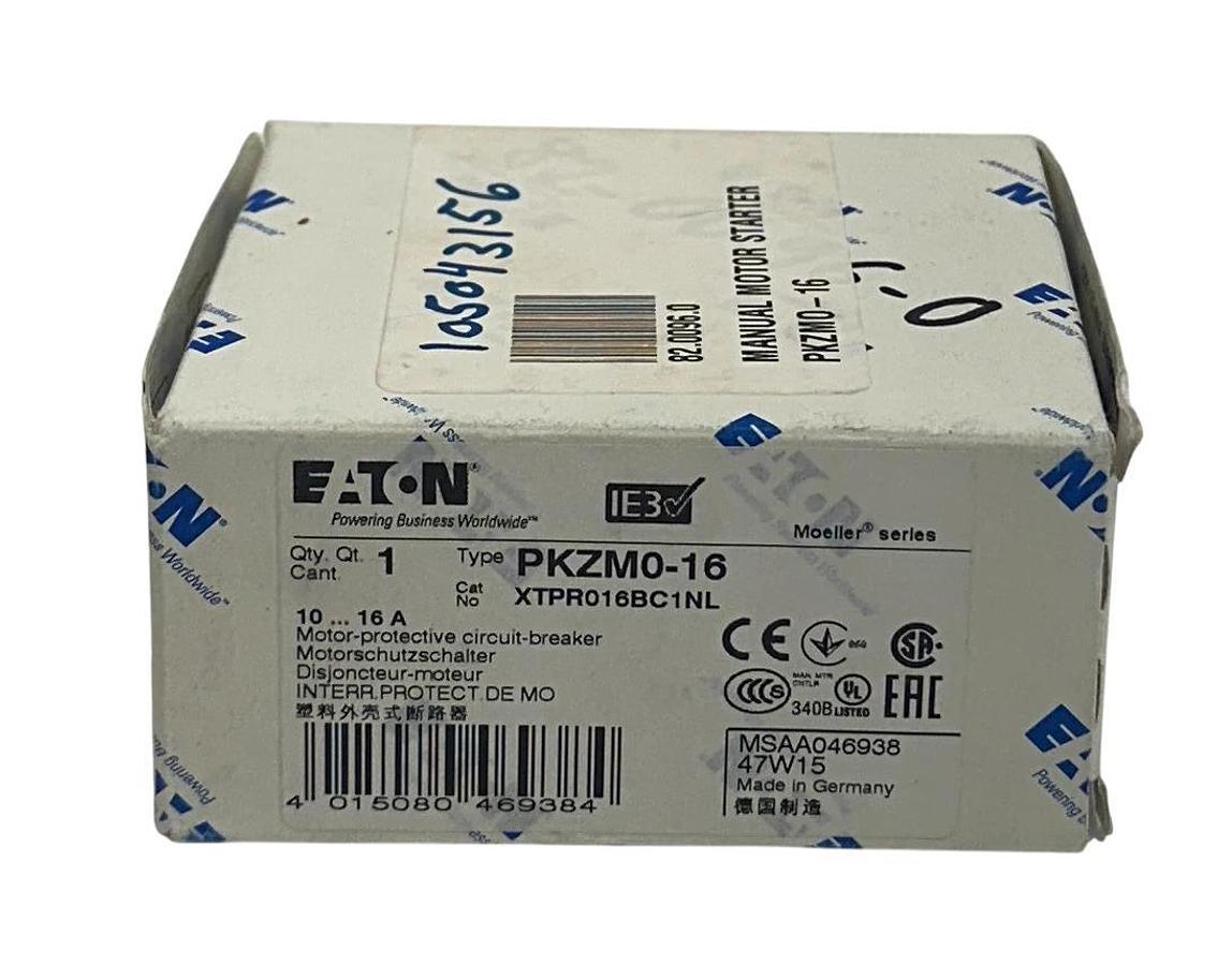 EATON PKZM0-16 / XTPR016BC1NL MOELLER SERIES CIRCUIT BREAKER MSAA046938 NSMP