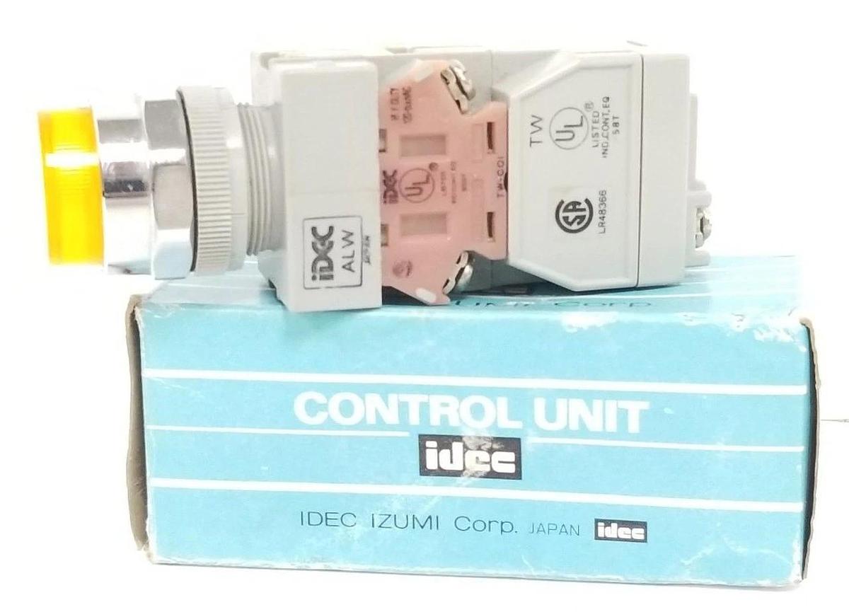 Used NIB IDEC ALW212611-A 22MM PUSHBUTTON ILLUMINATED ALW212611-A, 6.3V, 1W