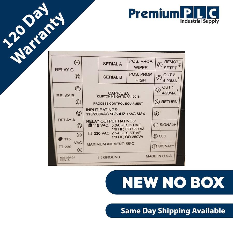 Used NEW PARTLOW CAPP/USA 2433101 MIC 2000 TEMPERATURE CONTROLLER 22058 CTC333097