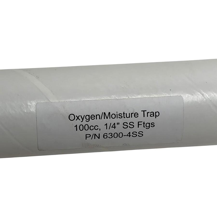 Oxygen Moisture Trap 100cc 1/4 SS Ftgs P/N 6300-4SS Gas Purifier New Surplus