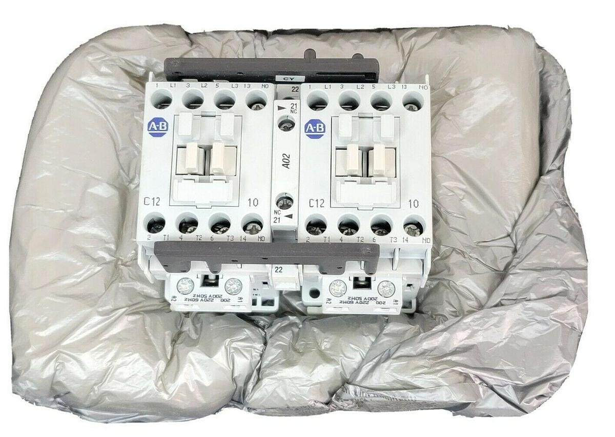 Used NEW ALLEN BRADLEY 104-C12KG22 SER. B REVERSING CONTACTOR 104C12KG22