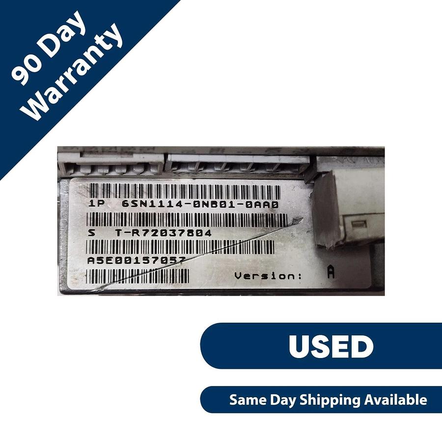 Used USED SIEMENS 6SN1118-0NH01-0AA0 VER. A SIMODRIVE 611 2-AXIS CONTROL UNIT