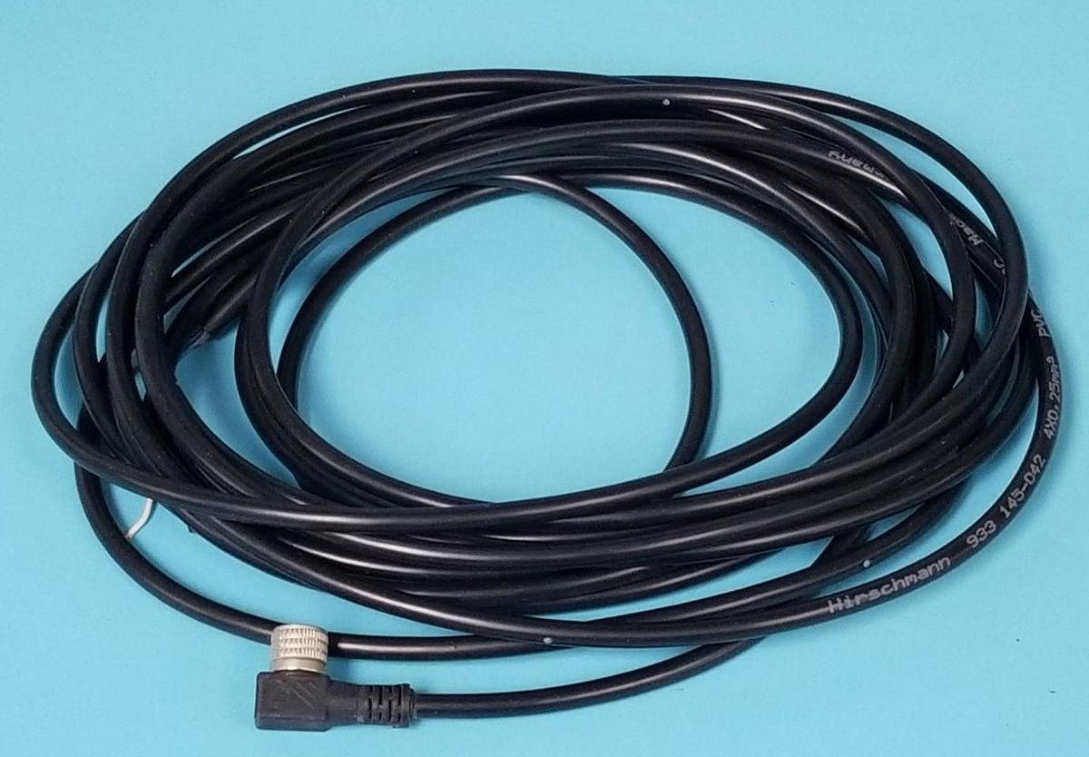 Used NEW HIRSCHMANN 933-145-042 CABLE AND CONNECTOR FEMALE PVC 4X0.25MM2