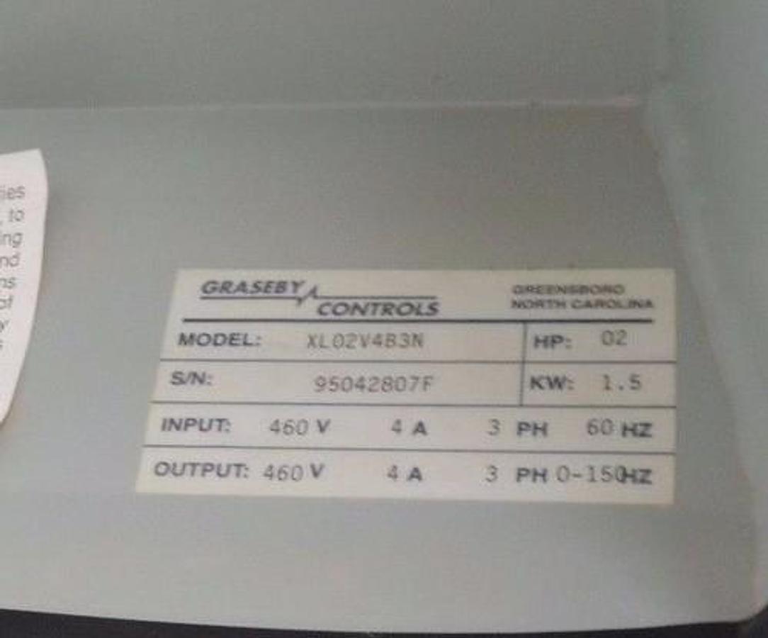 Used GRASEBY CONTROLS XL02V4B3N VARIABLE SPEED DRIVE