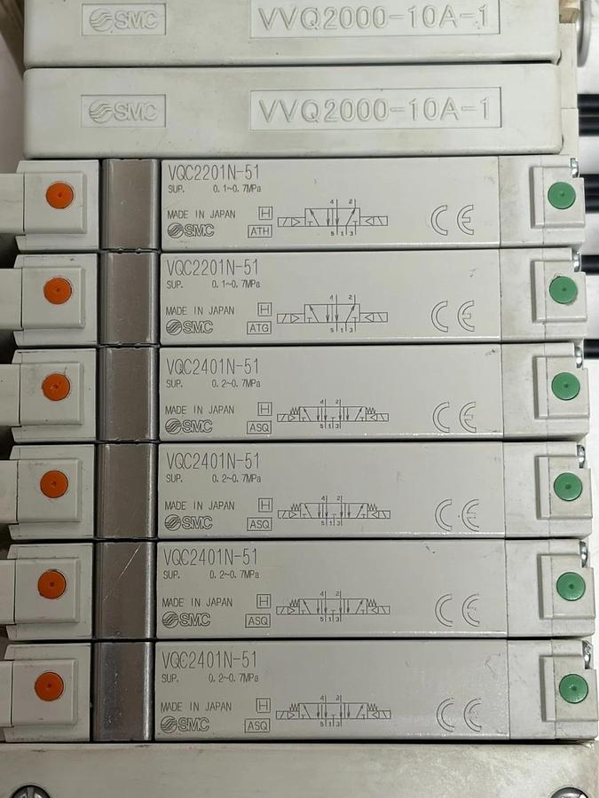 SMC EX600-SEN3 EtherNet IP Valve Manifold VQ2000 EX600-DXPD 6-Station