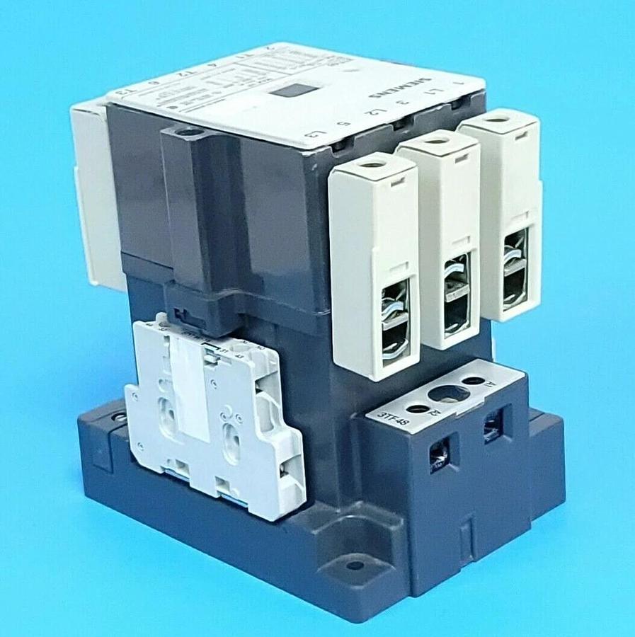 Used SIEMENS 3TF4810A-K6 CONTACTOR 3-POLE 110/120VAC 3TF48