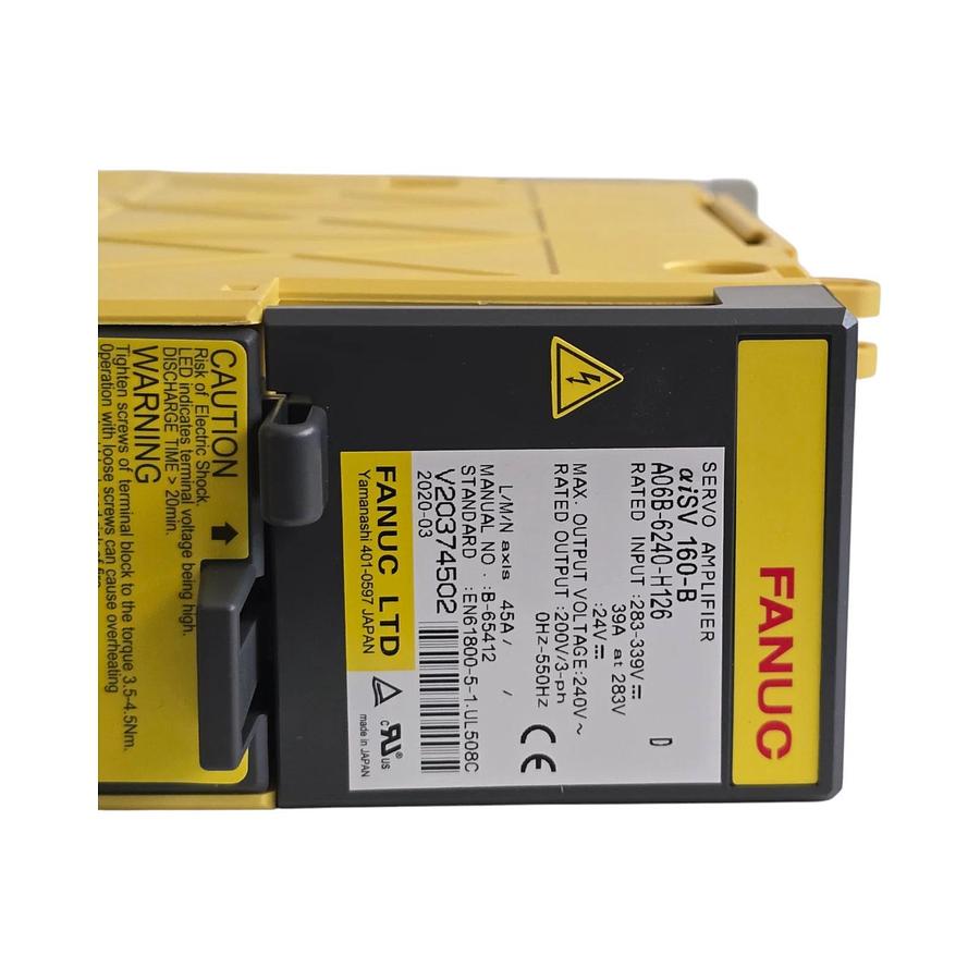 FANUC A06B-6240-H126 /D aiSV 160-B SERVO AMPLIFIER DRIVE A06B6240H126 NSMP