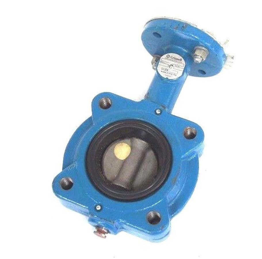 Used NEW GRINNELL LC-8171-4 SERIES 8000 BUTTERFLY VALVE 2.5" 250 MAX WP W/O HANDLE