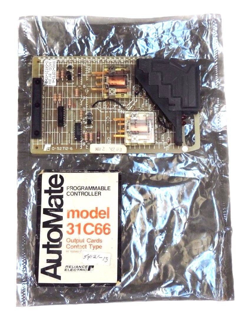 Used NEW RELIANCE ELECTRIC 0-52712-6 OUTPUT CARD 801414-26A, 0-54121-1S-762, 0527126