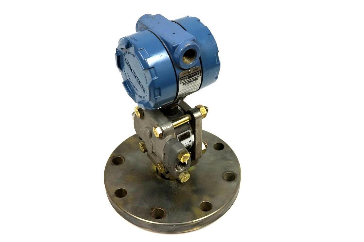 Used ROSEMOUNT 1151LT5SD0B22D PRESSURE TRANSMITTER 45V-DC 0-750 IN-H2O 1151-0011-0052