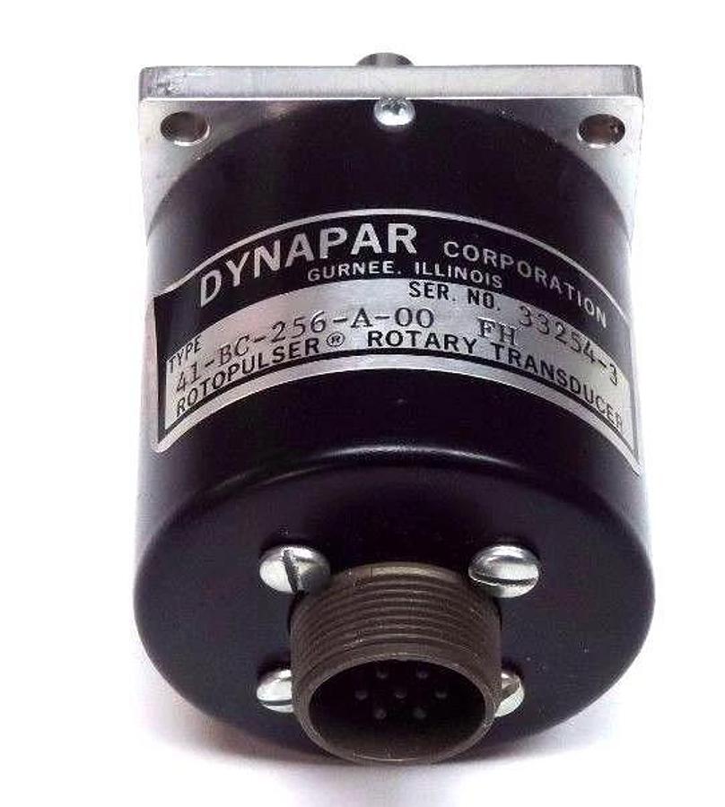 Used DYNAPAR 41-BC-256-A-00 RH ROTARY TRANSDUCER ROTOPULSER 41BC256A00