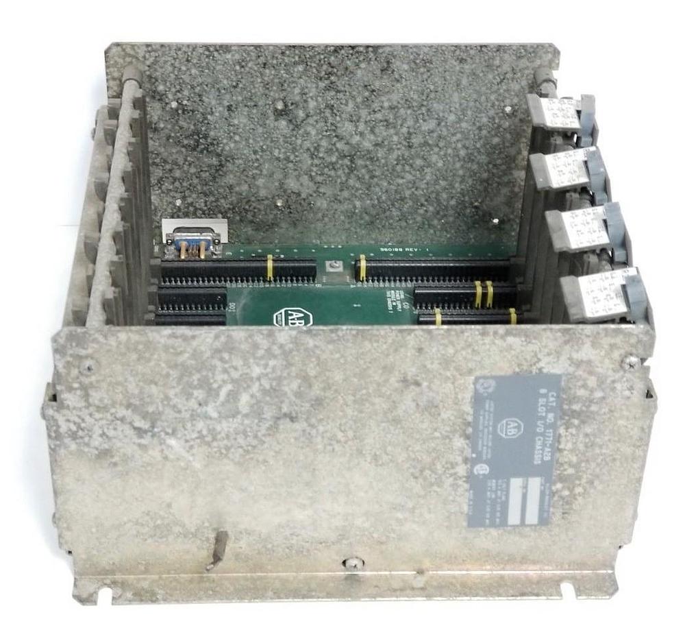 Used ALLEN BRADLEY 1771-A2B I/O CHASSIS 8 SLOT 960188-01FT11 1771A2B