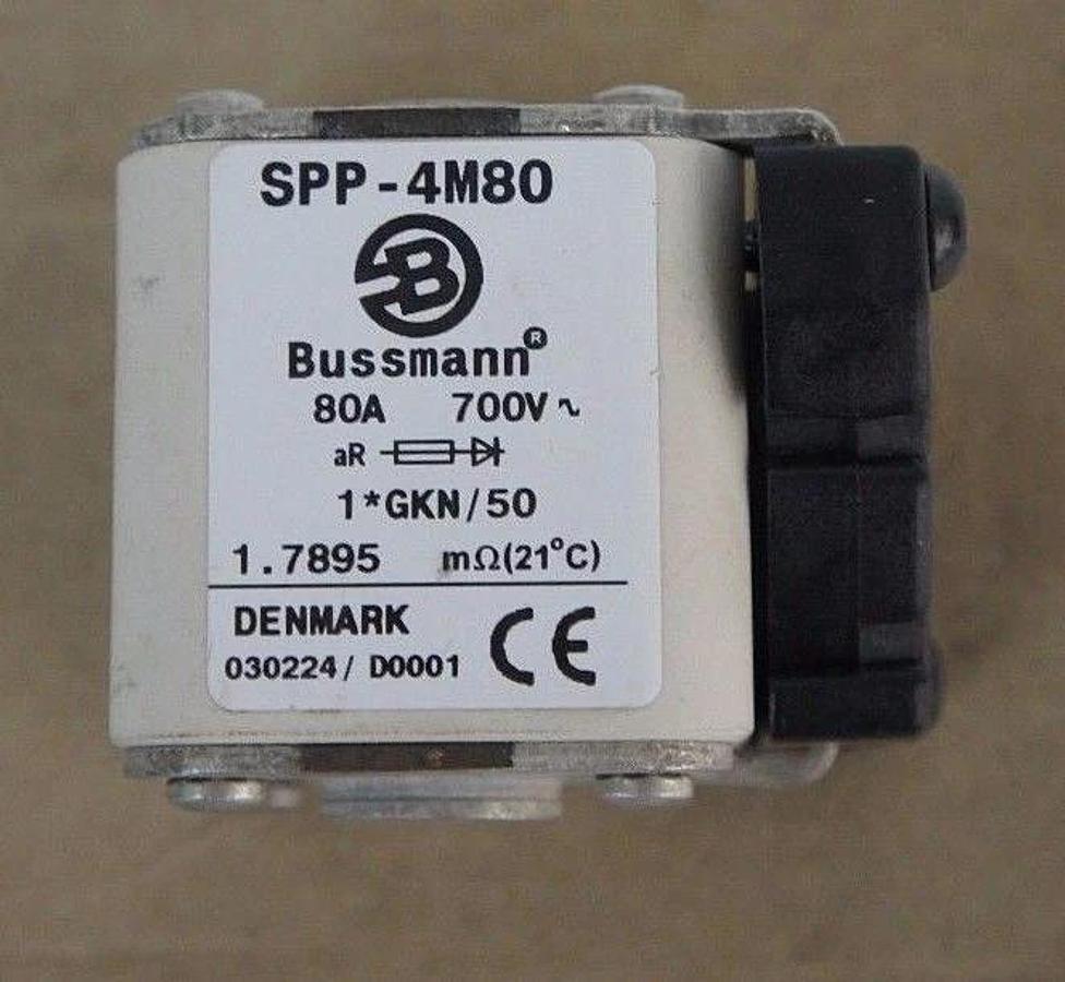 BOX OF 4 NEW BUSSMANN SPP-4M80 SEMITRON FUSES 80A, 700V, SPP4M80