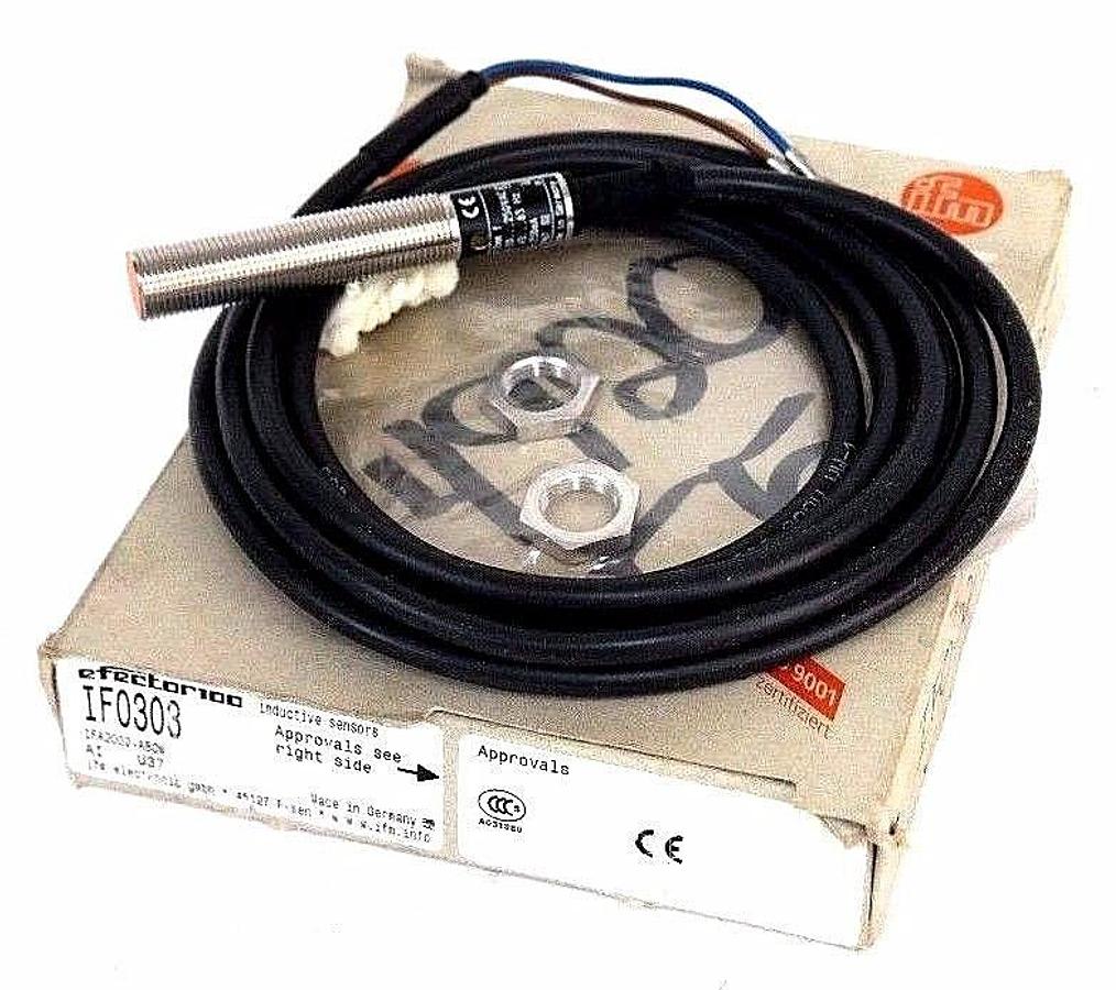 Used NIB IFM EFECTOR IF0303 INDUCTIVE PROXIMITY SENSOR IFA2002-ABOW