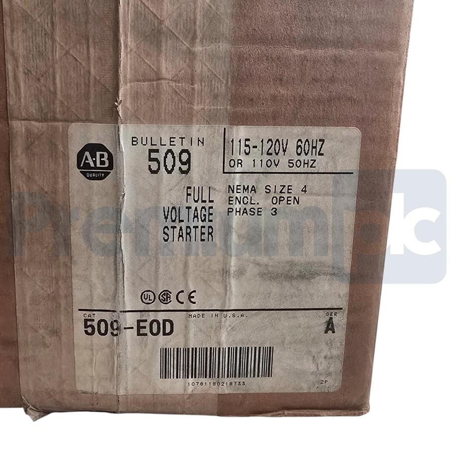 Used Allen Bradley 509-EOD /A | 509 NEMA Size 4 Motor Starter 135A 110/115-120V Coil