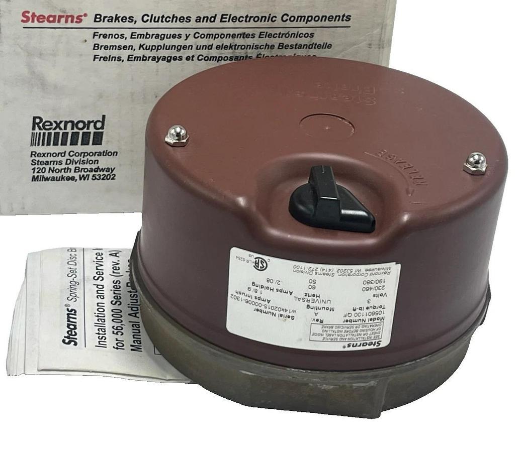 Stearns 105601100-QF REV. A Electric Disc Brake 56,000 Ser. 105601100QF